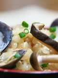 しじみときのこのポン酢炊き込みご飯