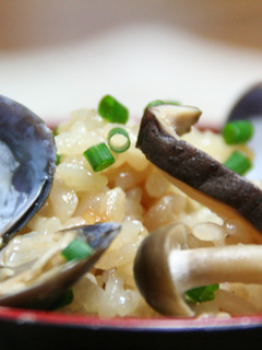 しじみときのこのポン酢炊き込みご飯-レシピのメイン写真