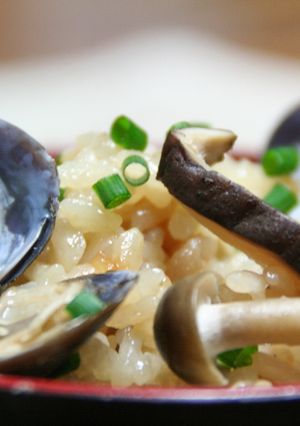 しじみときのこのポン酢炊き込みご飯-レシピのメイン写真