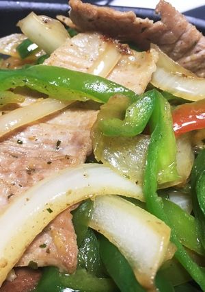ピーマン玉ねぎと豚肉の炒めもの-レシピのメイン写真