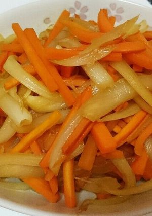 簡単☆美味しい人参と玉ねぎのきんぴら風-レシピのメイン写真