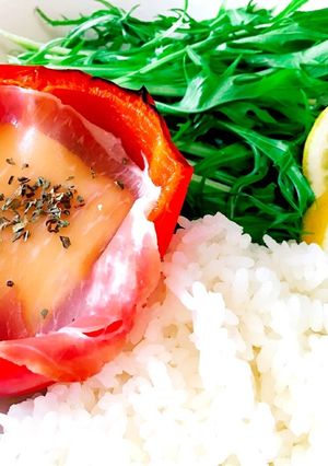 パプリカの肉詰め-レシピのメイン写真