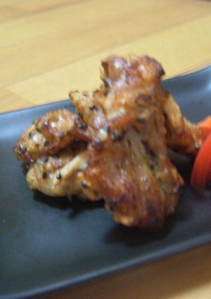 ウマイ♪豚肉の黒ゴマ＆紅しょうが揚げ-レシピのメイン写真