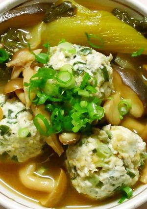 簡単！甘酢たれで＊ニラとネギの鶏団子♪-レシピのメイン写真