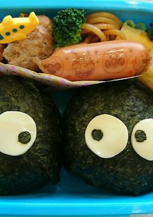 トトロ＊まっくろくろすけ＊キャラ弁-レシピのメイン写真