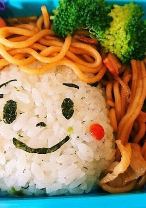 女の子＊顔＊キャラ弁＊幼稚園-レシピのメイン写真