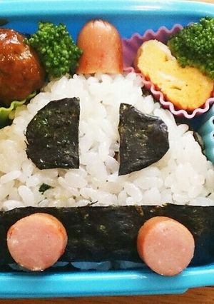 パトカー*男の子*幼稚園*弁当-レシピのメイン写真