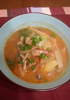 野菜たっぷりトマトで洋風トマ豚汁-レシピのメイン写真