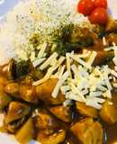 メイプルシロップの甘口チキンチーズカレー