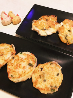 ヘルシー★豆腐&カニカマの落とし焼き♬-レシピのメイン写真