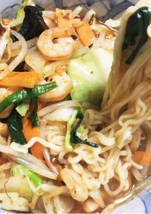 簡単ランチに♡時短あんかけ風味噌ラーメン-レシピのメイン写真
