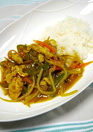 超速！野菜たっぷりヘルシー中華カレー-レシピのメイン写真