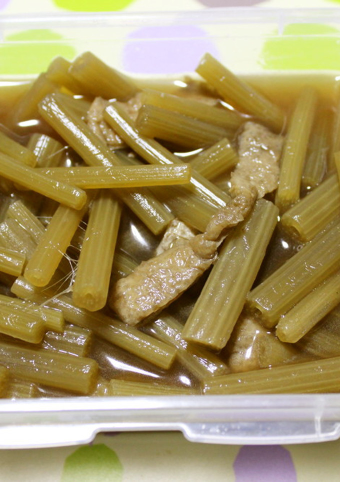 フキと油揚げの煮物-レシピのメイン写真