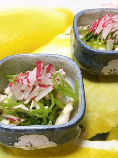 ☆ささみと三つ葉のわさび酢あえ☆-レシピのメイン写真