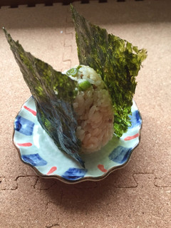 いんげんとひき肉入りおにぎり(*^^*)-レシピのメイン写真
