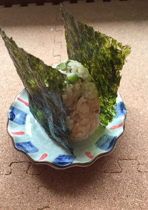 いんげんとひき肉入りおにぎり(*^^*)-レシピのメイン写真