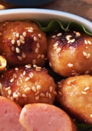 肉団子のごま照り焼き-レシピのメイン写真