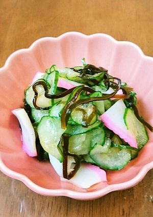 ＊簡単＊塩昆布と胡瓜と蒲鉾の酢の物＊-レシピのメイン写真
