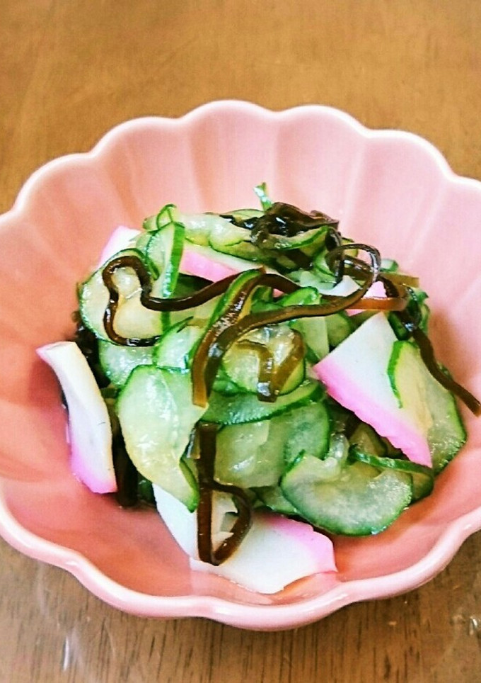 ＊簡単＊塩昆布と胡瓜と蒲鉾の酢の物＊-レシピのメイン写真