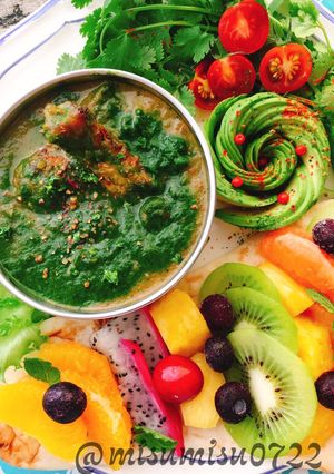 残りカレーをリメイク☆ほうれん草カレー-レシピのメイン写真
