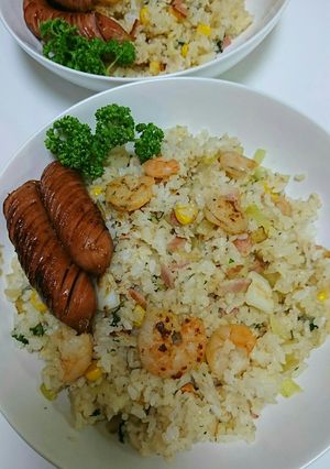 んま！ガリバタ♪シーフードピラフ-レシピのメイン写真