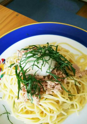 冷たい夏パスタ～ツナおろしパスタ-レシピのメイン写真