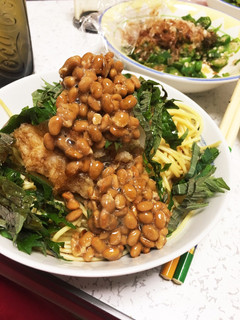 簡単に1人ランチ 納豆のパスタ-レシピのメイン写真