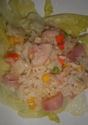 サラダチャーハン(和風醤油マヨ味)♪-レシピのメイン写真