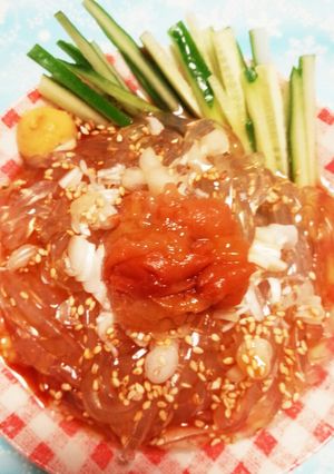 夏の過食に②♪ガッツリ心太の梅ポン酢＊-レシピのメイン写真