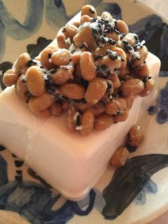 簡単すぎてごめんなさい!納豆ごま塩冷や奴-レシピのメイン写真
