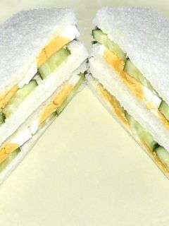 ゆでたまごとキュウリのサンドイッチ-レシピのメイン写真