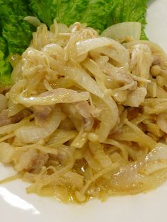 豚とえのき茸のマヨしょうが焼き-レシピのメイン写真