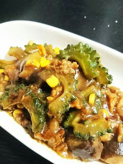 豚肉とゴーヤのカレー炒め-レシピのメイン写真