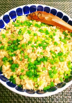 米無しヘルシー♡明太子バターお豆腐炒飯-レシピのメイン写真