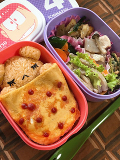 おやすみくまさんオムライス弁当-レシピのメイン写真