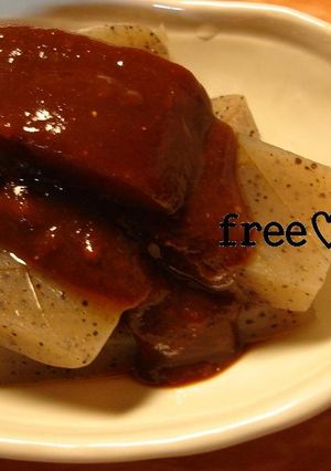 あまった味噌で味噌こんにゃく♪-レシピのメイン写真