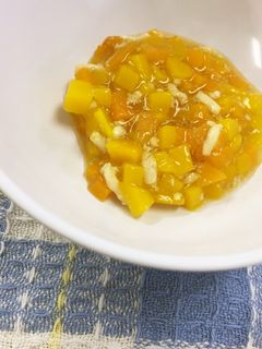 離乳食後期★かぼちゃと人参のそぼろ餡-レシピのメイン写真