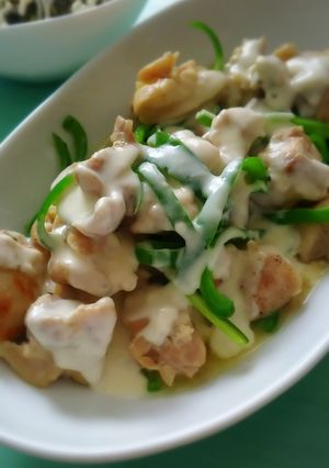 鶏肉とピーマンのマヨチーズクリームがけ-レシピのメイン写真