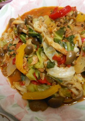 カラフル野菜ときのこの炒め物-レシピのメイン写真