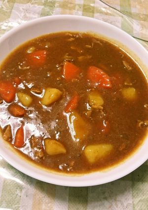 市販ルーと白だしで!おいしいトマトカレー-レシピのメイン写真