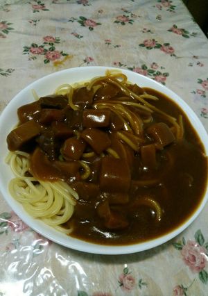ズボラ飯!レトルトでカレースパ-レシピのメイン写真