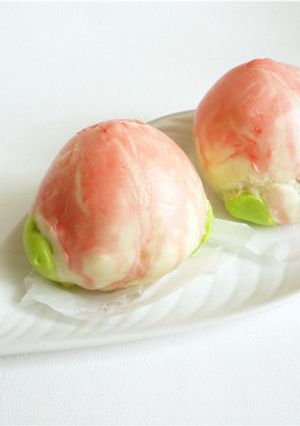 寿桃　甜点心　桃まんじゅう-レシピのメイン写真