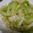 イカとセロリの炒め物。