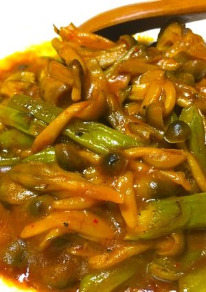豚のど軟骨とインゲンの中華風甘酢あん炒め-レシピのメイン写真