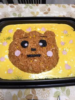 子供が大喜び!くまさんオムライス-レシピのメイン写真