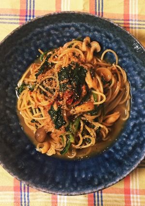 ツナとほうれん草のバター醤油パスタ-レシピのメイン写真