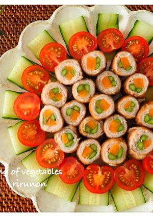 お弁当にもぴったり♡簡単！野菜の肉巻き♡-レシピのメイン写真