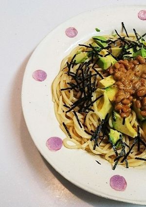 和風アボカド納豆スパゲティ-レシピのメイン写真