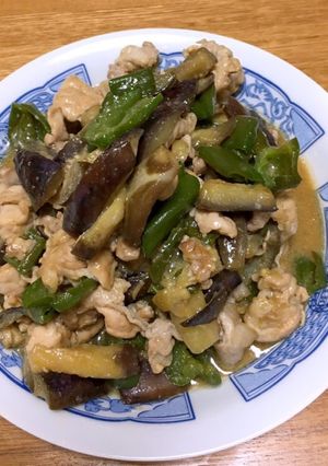 豚肉とナスとピーマンの炒め煮-レシピのメイン写真