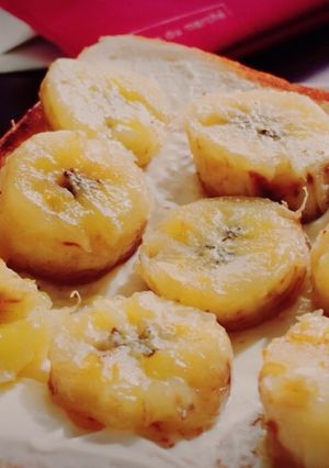 簡単すぎるクリームチーズバナナのトースト-レシピのメイン写真